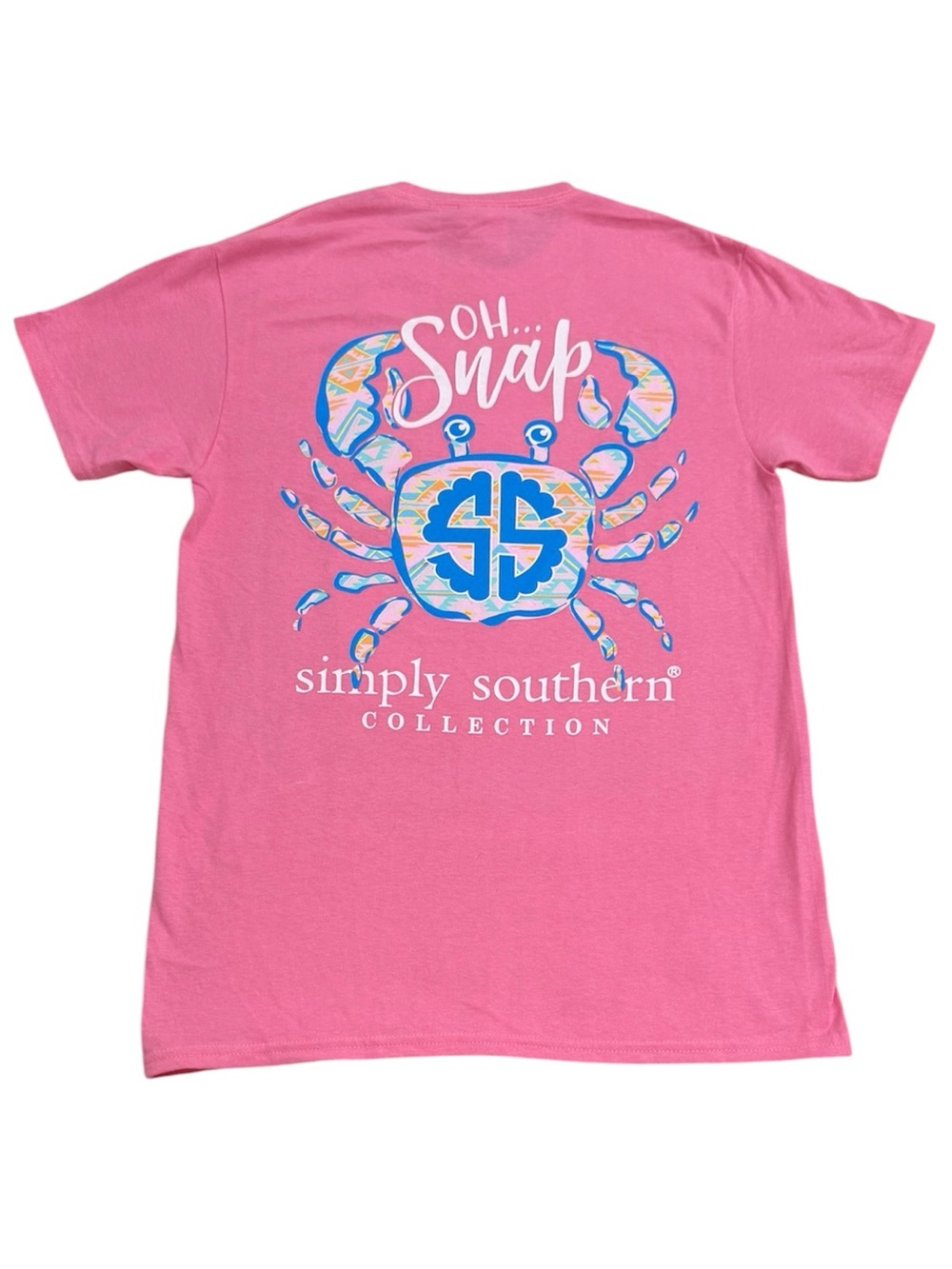 Simply Southern “Oh Snap” Small Pink NWT Crab